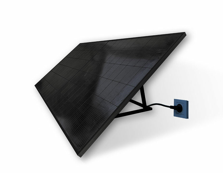 Station Solaire avec pied branchée sur une prise - La Boutique du Kit Solaire - Accessoires pour Panneau solaire